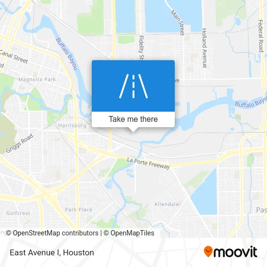 East Avenue I map