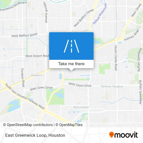 East Greenwick Loop map