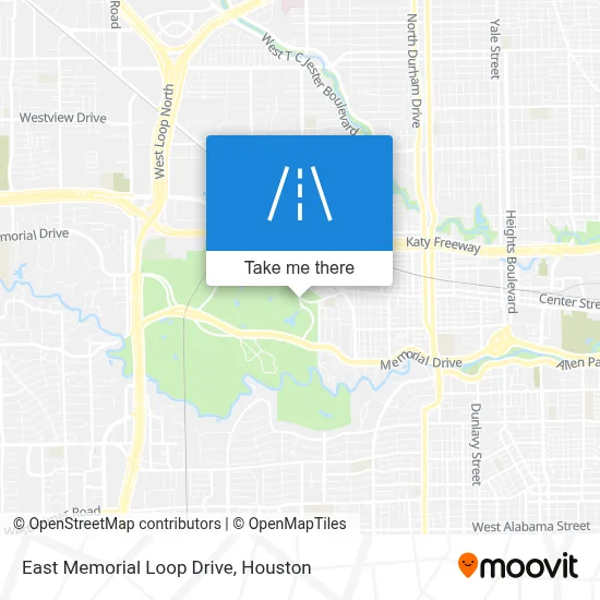 East Memorial Loop Drive map