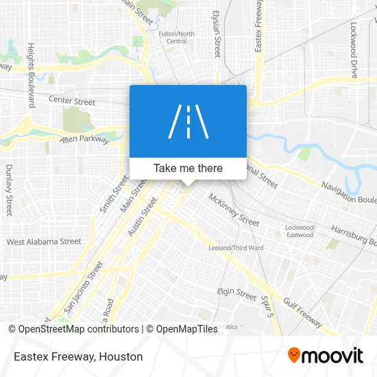 Eastex Freeway map
