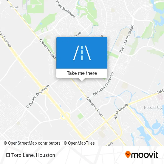 El Toro Lane map