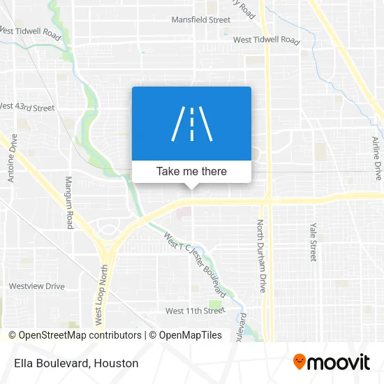 Ella Boulevard map
