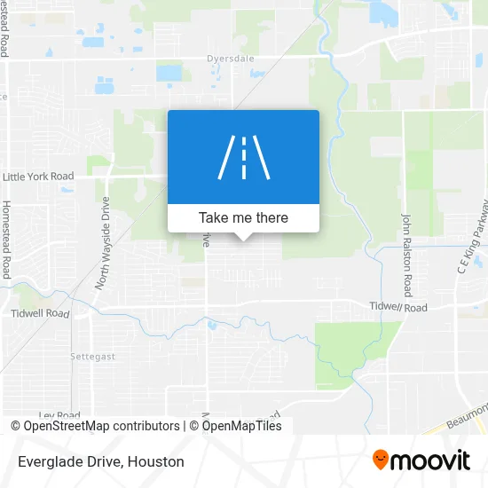 Everglade Drive map