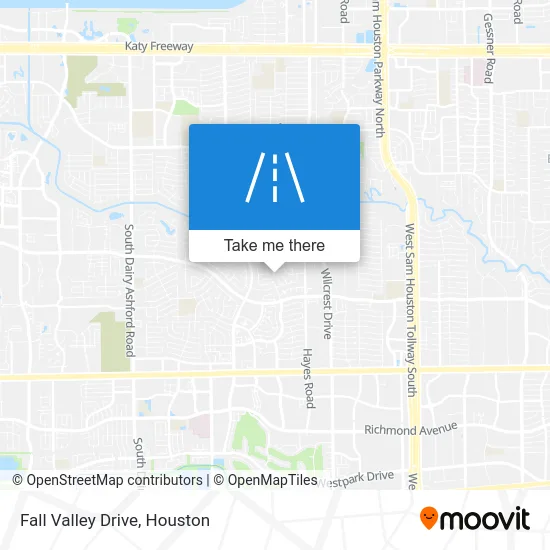 Fall Valley Drive map
