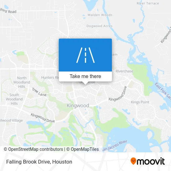 Falling Brook Drive map