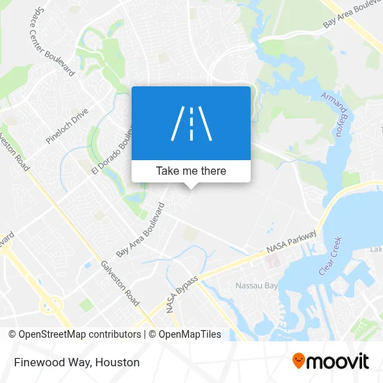 Finewood Way map