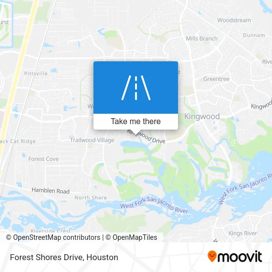 Forest Shores Drive map
