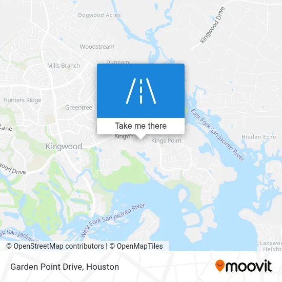 Garden Point Drive map