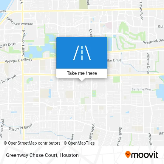 Greenway Chase Court map