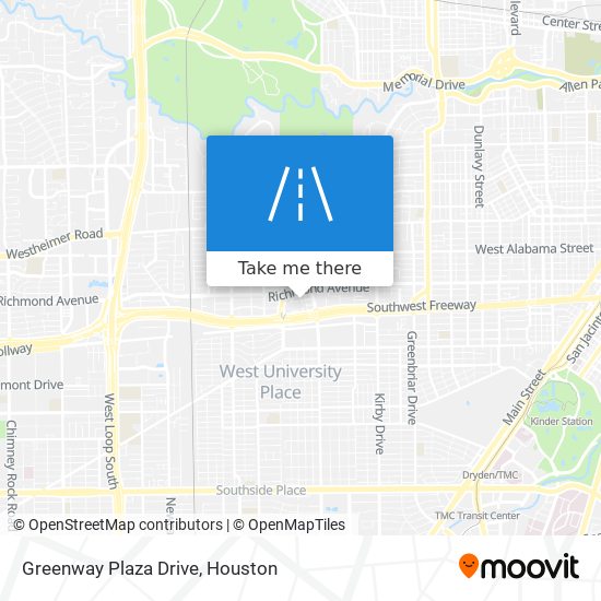 Greenway Plaza Drive map