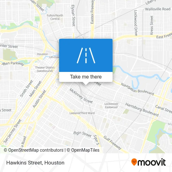 Hawkins Street map