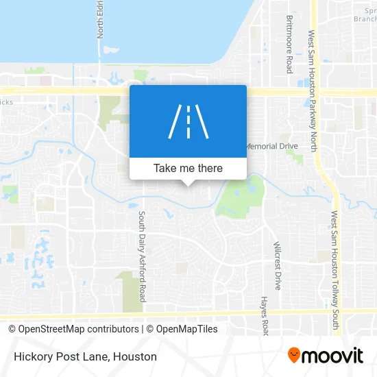 Hickory Post Lane map