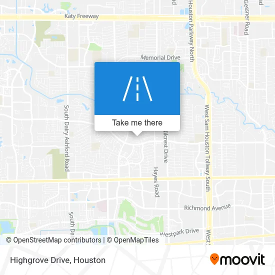 Highgrove Drive map