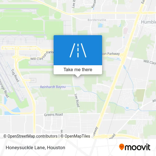 Honeysuckle Lane map