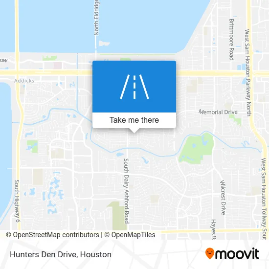 Hunters Den Drive map