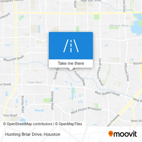 Hunting Briar Drive map