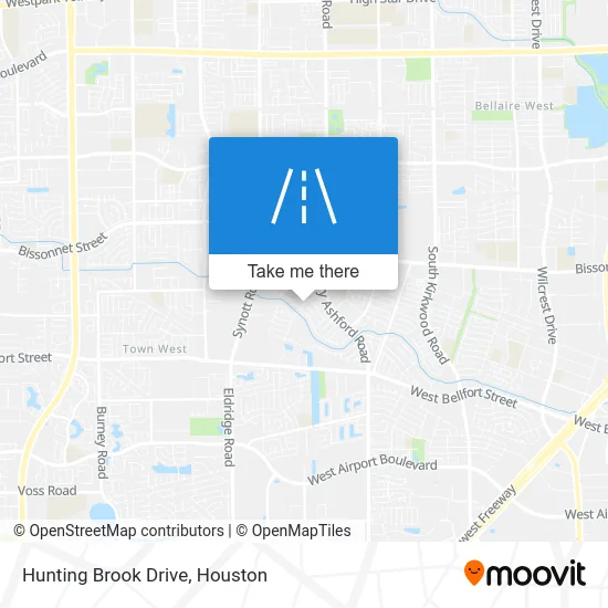 Hunting Brook Drive map