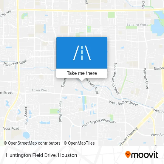 Huntington Field Drive map