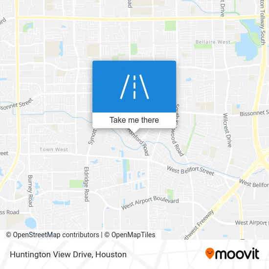 Huntington View Drive map