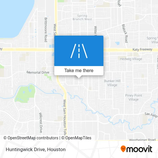 Huntingwick Drive map