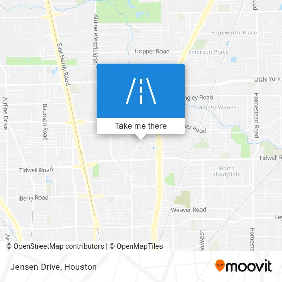 Jensen Drive map