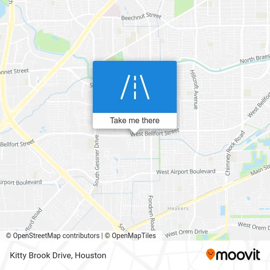 Kitty Brook Drive map