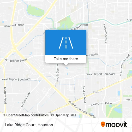 Lake Ridge Court map