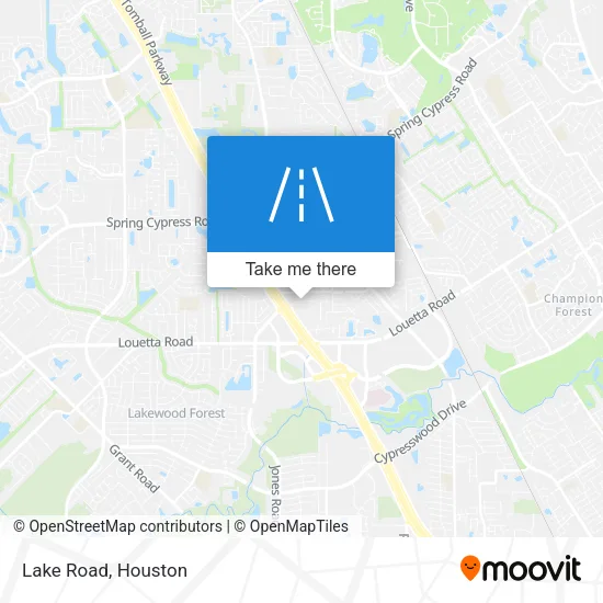 Lake Road map