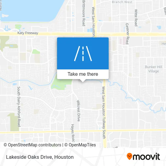 Lakeside Oaks Drive map