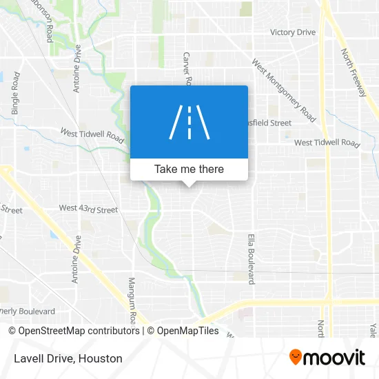 Lavell Drive map