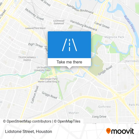 Mapa de Lidstone Street