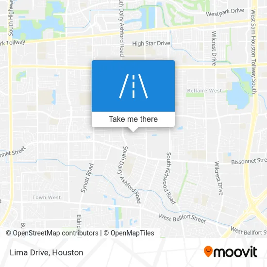 Lima Drive map