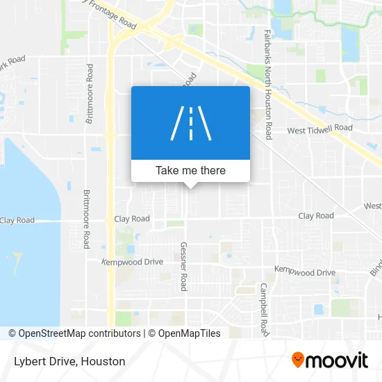 Lybert Drive map