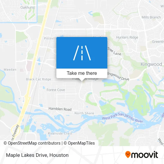 Maple Lakes Drive map