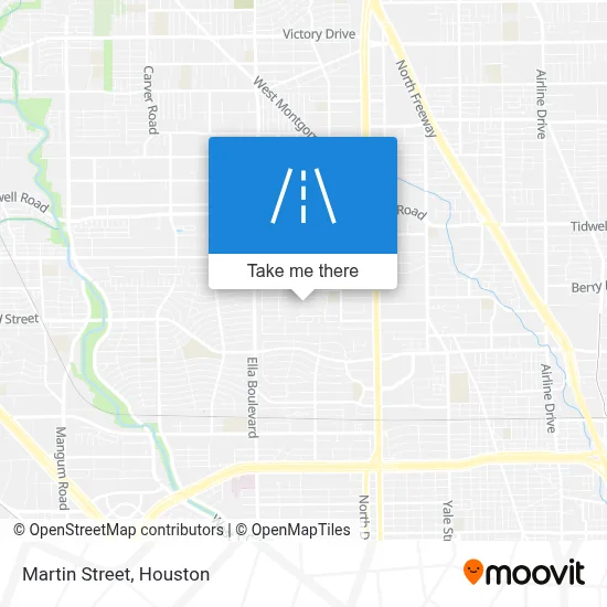 Martin Street map