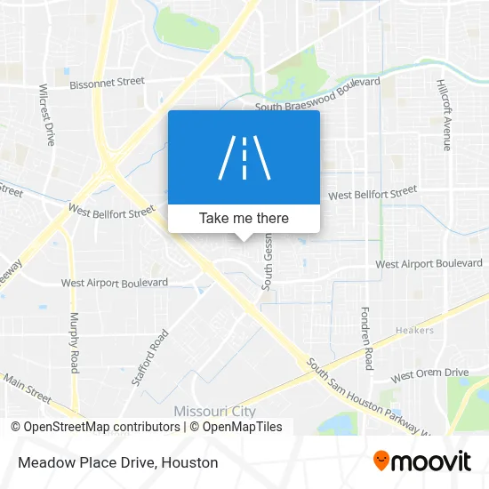 Meadow Place Drive map