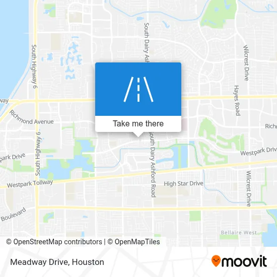 Meadway Drive map