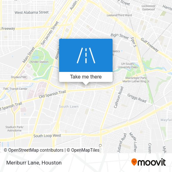 Meriburr Lane map