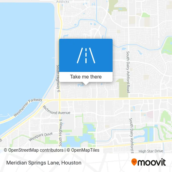 Meridian Springs Lane map