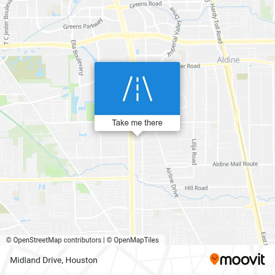 Midland Drive map