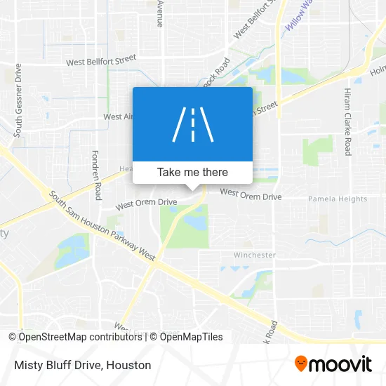 Misty Bluff Drive map