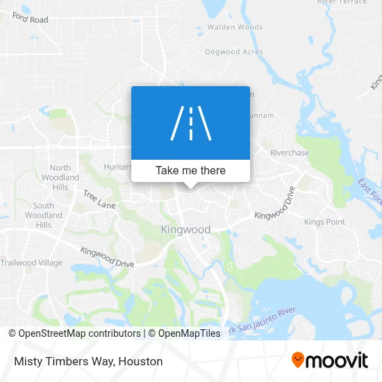 Misty Timbers Way map