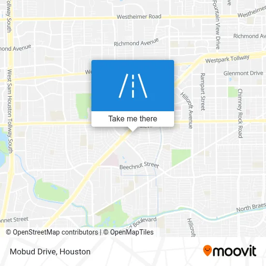 Mobud Drive map