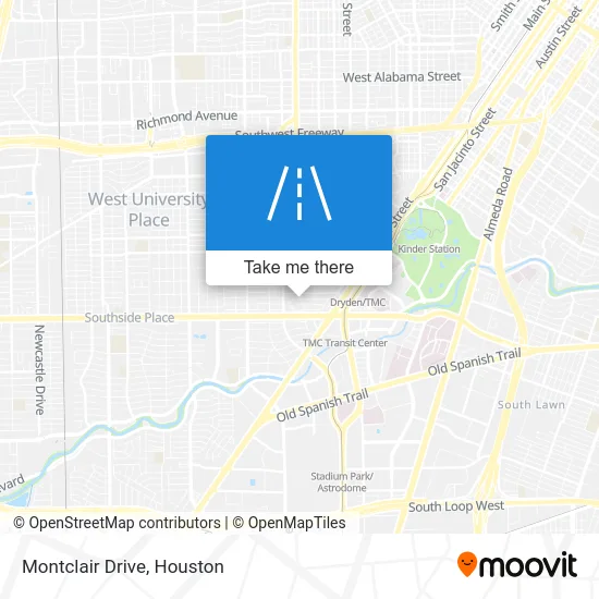 Montclair Drive map