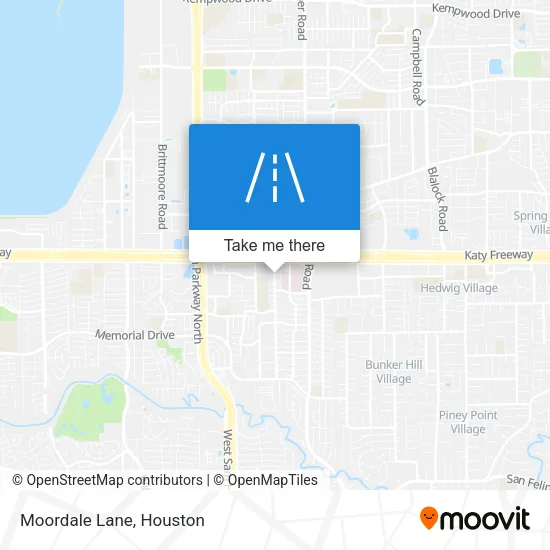 Moordale Lane map