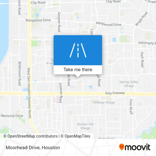 Moorhead Drive map