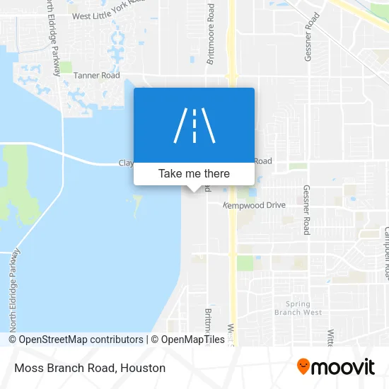 Moss Branch Road map