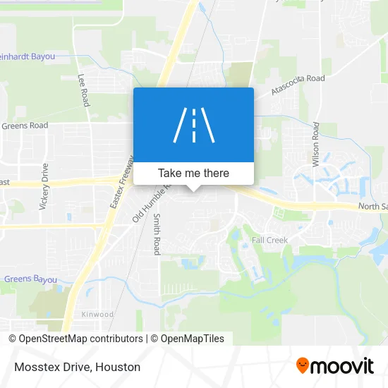 Mosstex Drive map