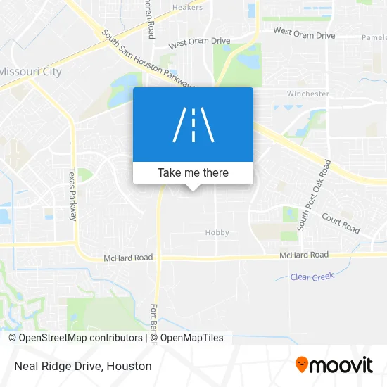 Neal Ridge Drive map