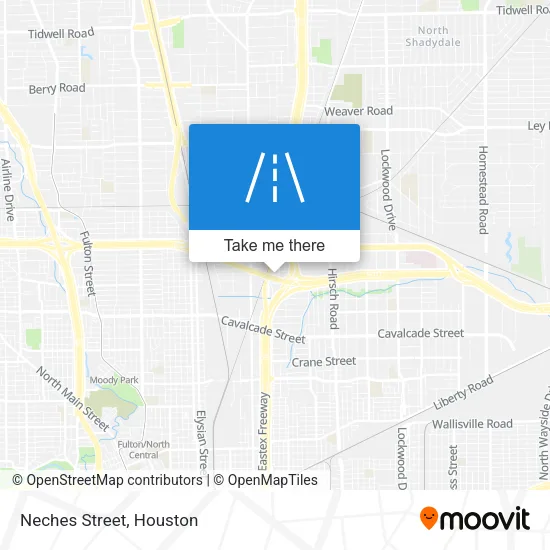 Neches Street map